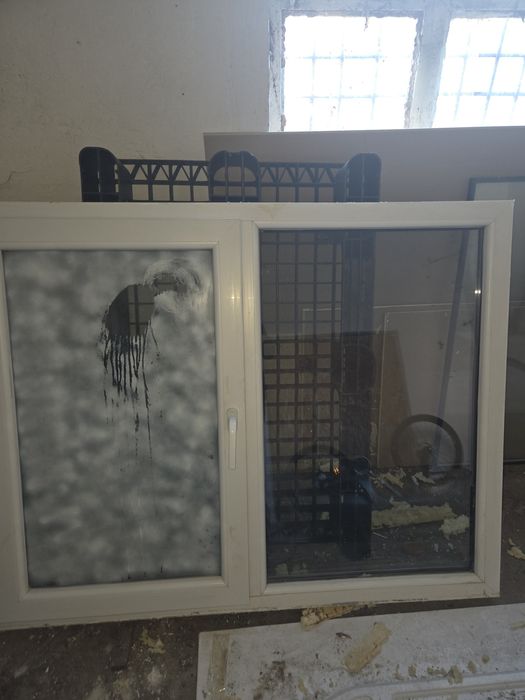 2Ferestre pvc cu geam termopan