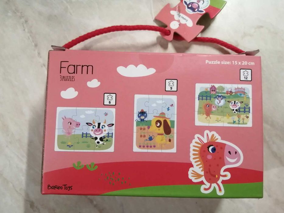 Нови дървени играчки,часовник,пъзел,морска детска книжка,кубчета