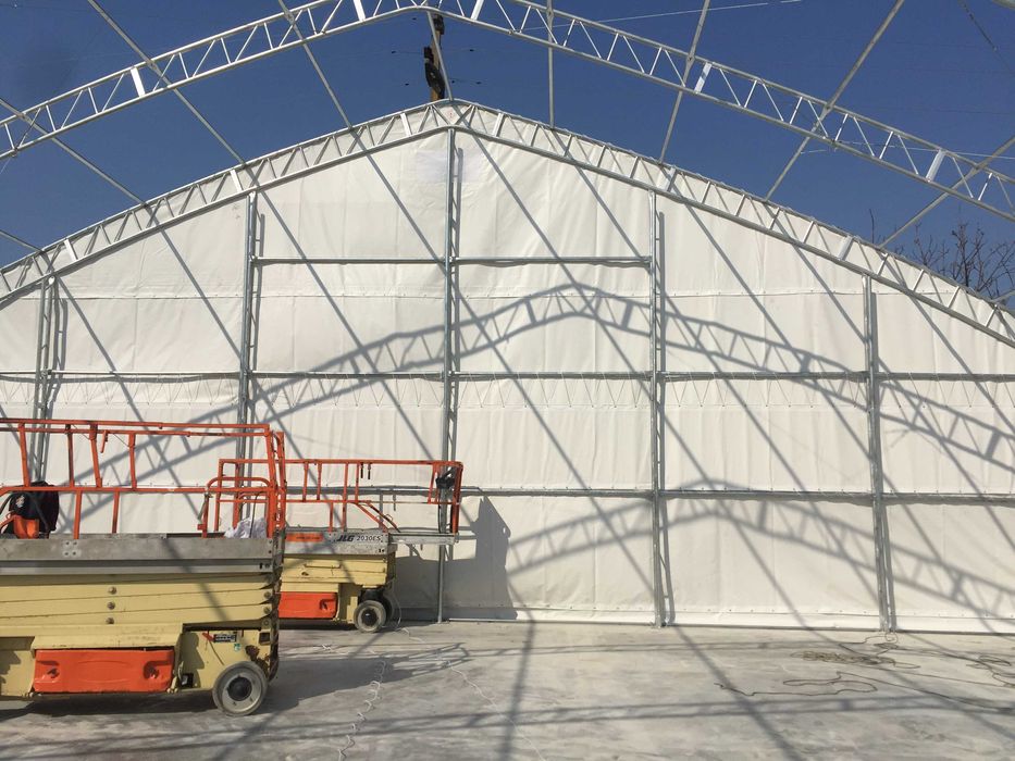 Hala metalica din otel zincat-18,3x30,5x7,6 m