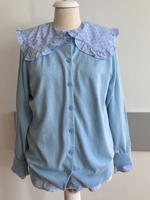 Benetton страхотна мека жилетка в небесно син цвят