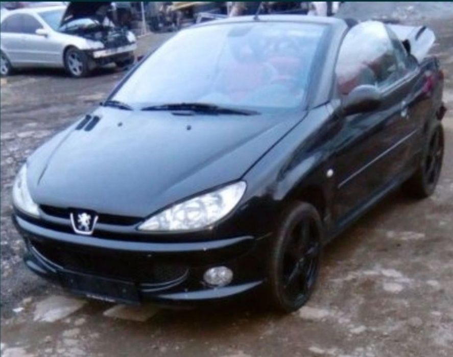 Aripa stanga fata neagra / negru peugeot 206 cc 1.6i nfu