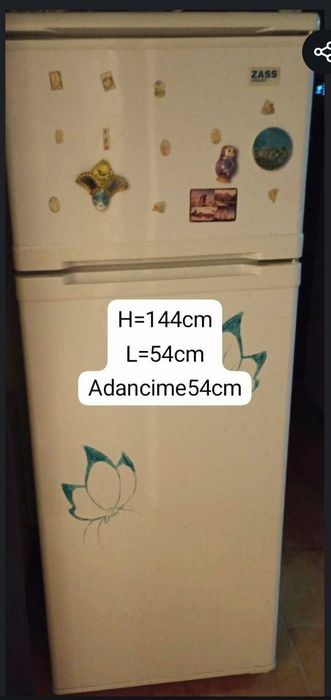 Frigider Zass,  144cm/ 54cm -DEFECT, doar congelatorul e perfect