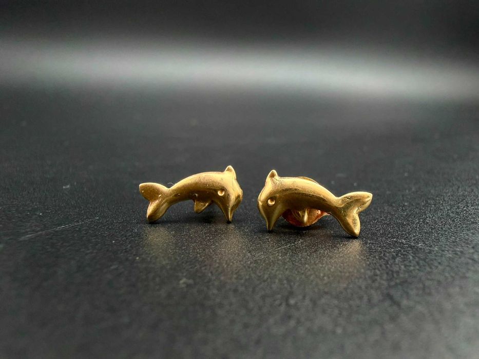Dracula Amanet: Cercei de Aur: 1.16gr/14k.