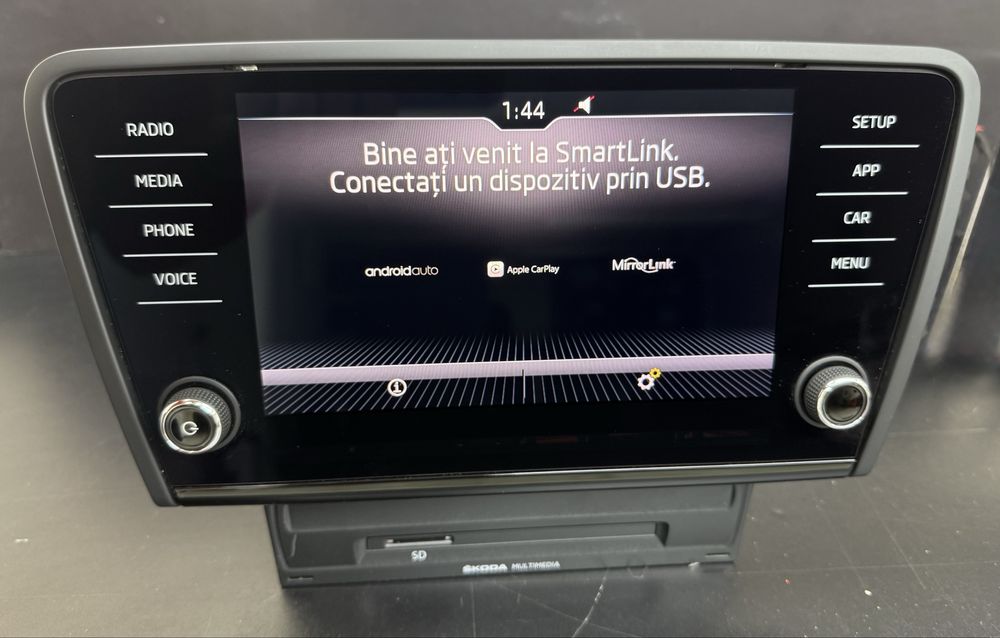 Navigatie Originala Skoda MIB2 + Display 8”  Octavia 3 CarPlay Android