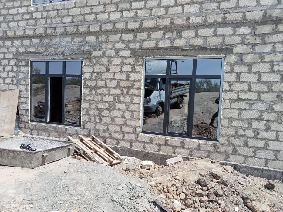 Окно двери  витраж балкон