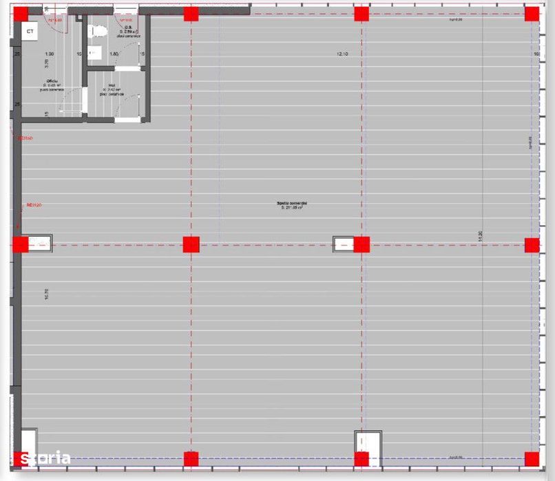Spatiu comercial 224mp, finisat, zona Cetatii