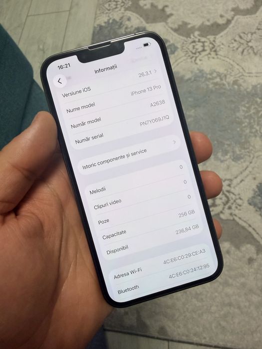iPhone 13 Pro 256Gb baterie noua 100%