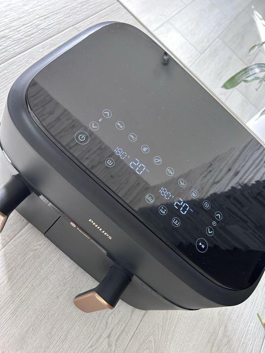 Friteuză cu aer cald dublă Philips Seria 3000 – 9L, 2750W – aproape nouă