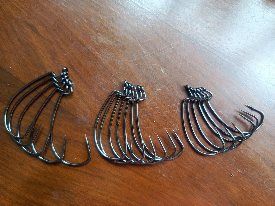 Крючки офсетные Crazy Fish Big Game Offset Hook.