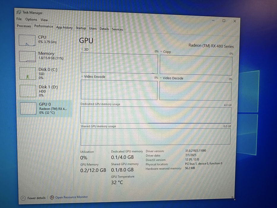 PC Gaming i7/ RX / 16GB RAM / SSD+HDD