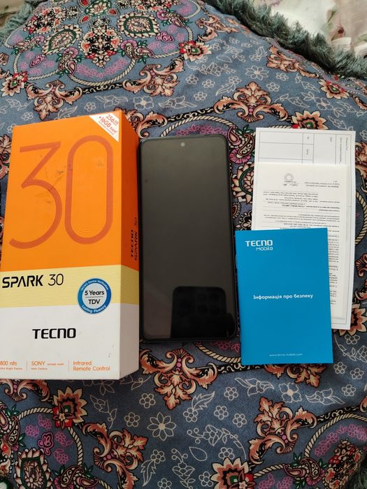 Texno Spark 30 8+8 256 gb full