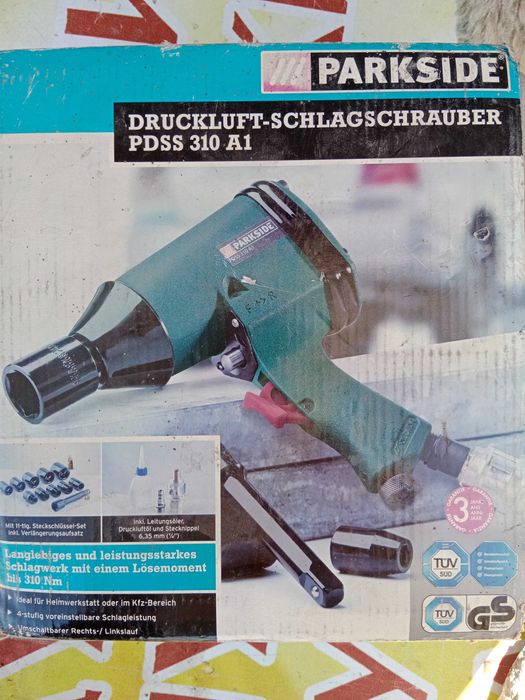 Продаю Пневмогайковёрт Parkside