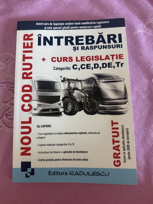 carte intrebari cat C,CE,D,DE si Tr