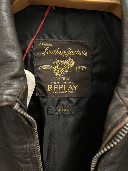 Кожено мъжко яке Replay