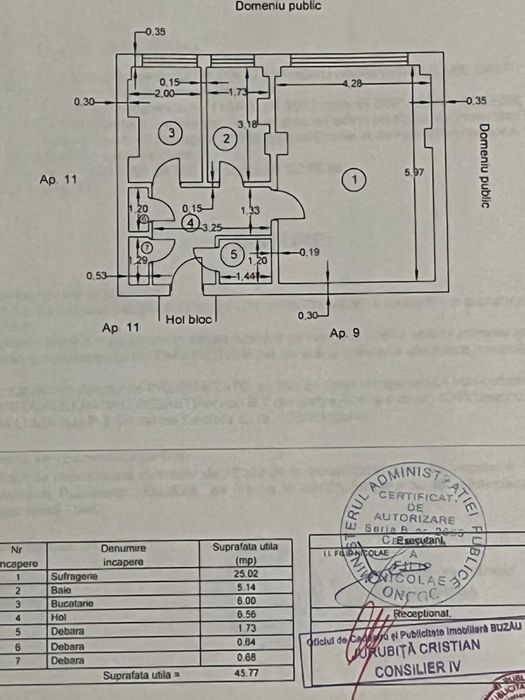 Apartament 1 cameră+garaj demisol, Ojasca