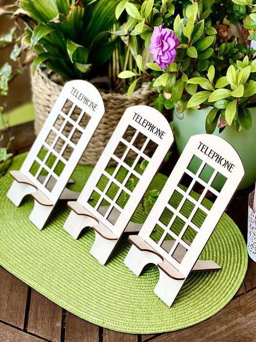 Две поставки - 1 евро!Удобна универсална поставка за телефон от дърво!