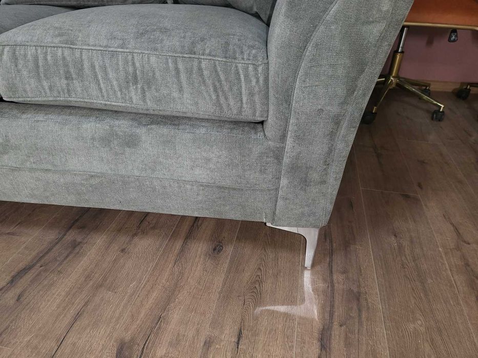 Сив диван от плат двойка Dury