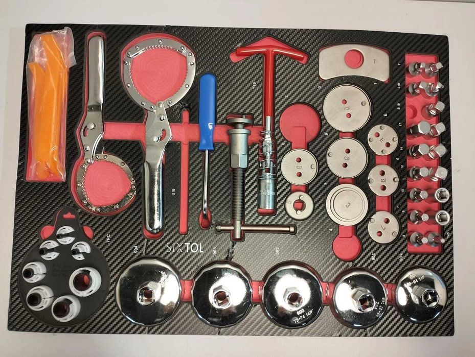Модул с инструменти SIXTOL MECHANIC TOOL TRAY 10 за чекмедже на количка 52 части