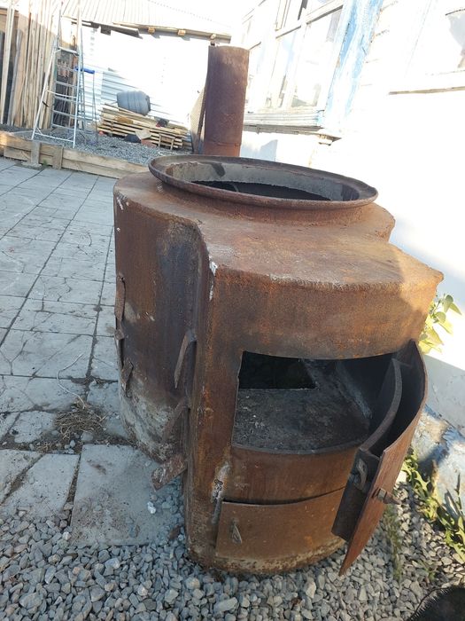 Печь котёл под казан