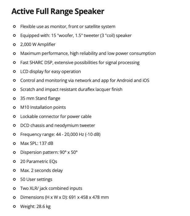JBL SRX 815P - 2бр. + 2 оригинални калъфа