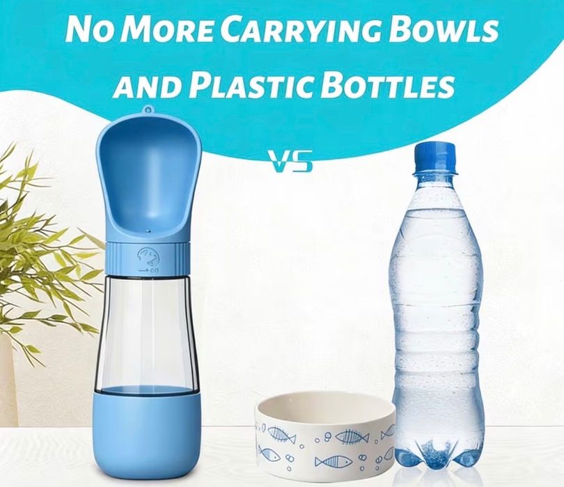 Шише за вода за куче бутилка за вода за куче животни аксесоар