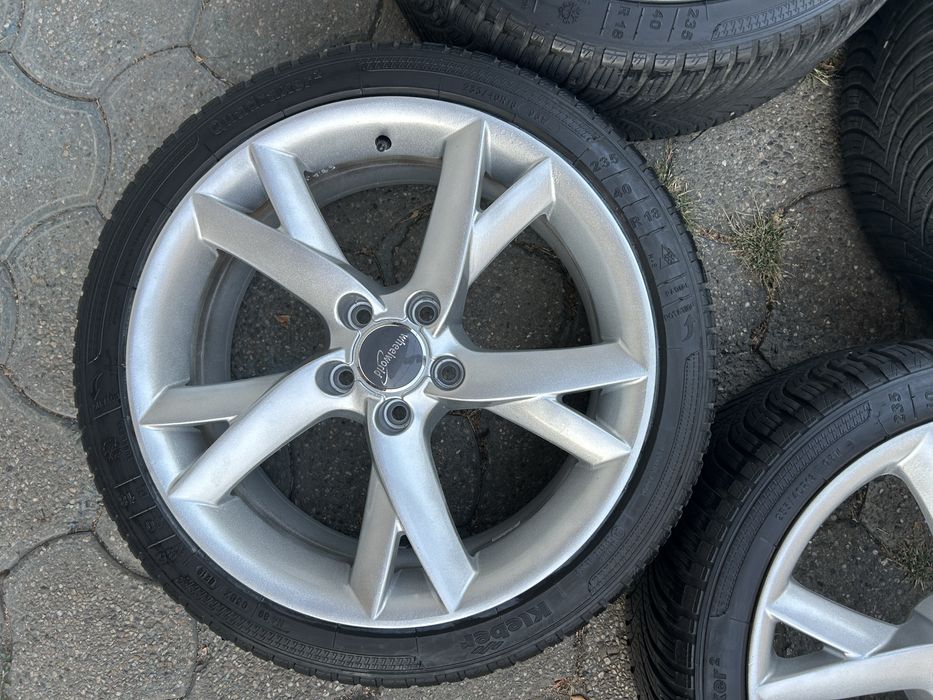 Jante aliaj 5x112mm, anvelope iarna 235/40 R18, Audi, VW, Seat, Skoda, Mercedes