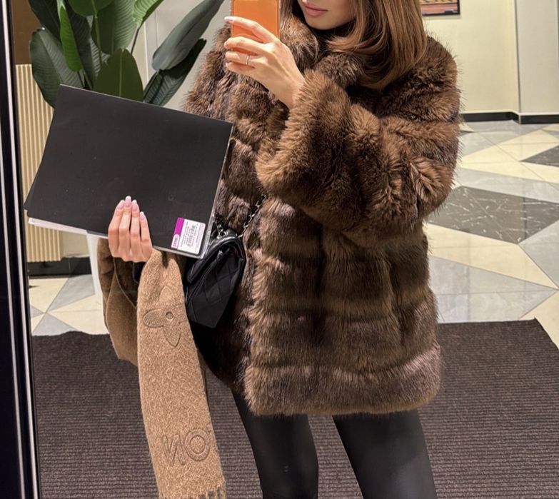 Эко-шуба в отличном состоянии