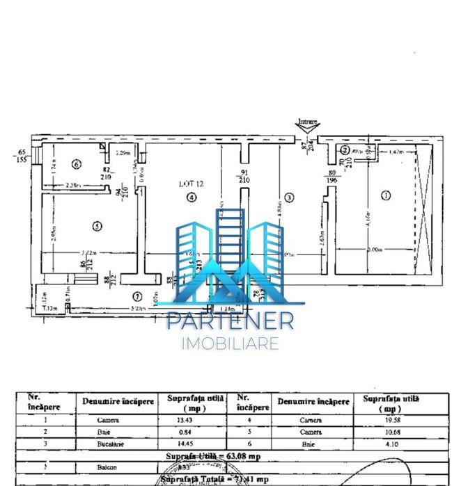 Apartament 3 camere Pacurari-Rediu(EOS), parcare, mobilat, utilat,72mp