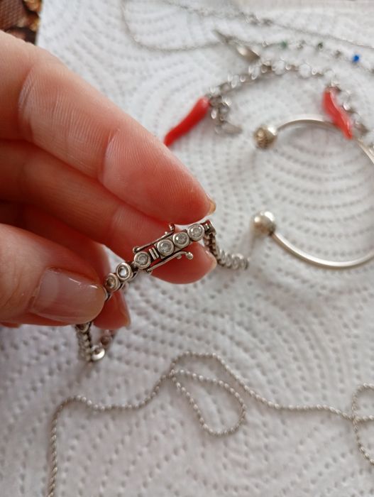 Lot brățări și coliere argint