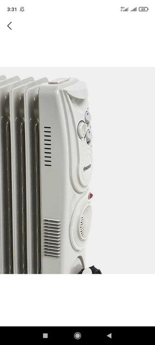 Масленый обогреватель с доп. вентилятором