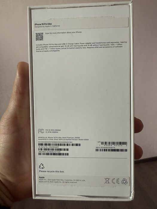 IPhone 16 promax 256 черный