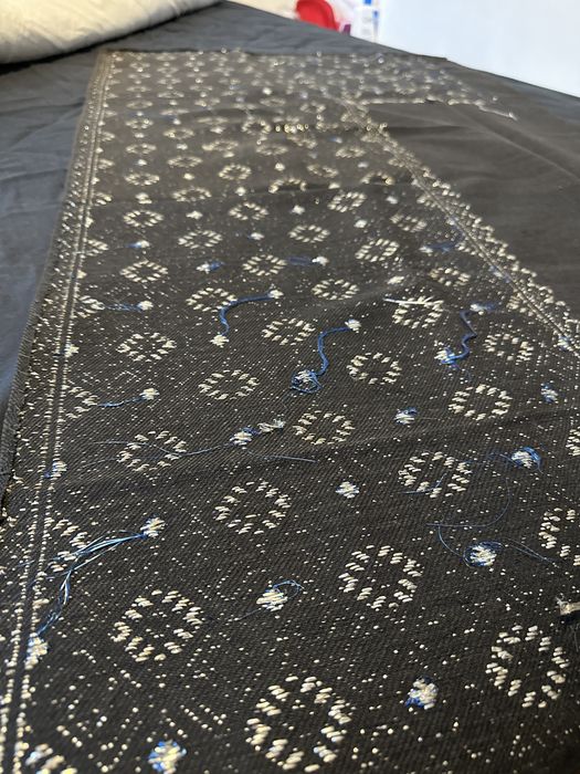 Catrinta, fota lucrata manual in jurul anului 1900, fir de argint