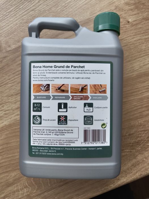 Grund parchet Bona Home – 1 litru (nou, sigilat)