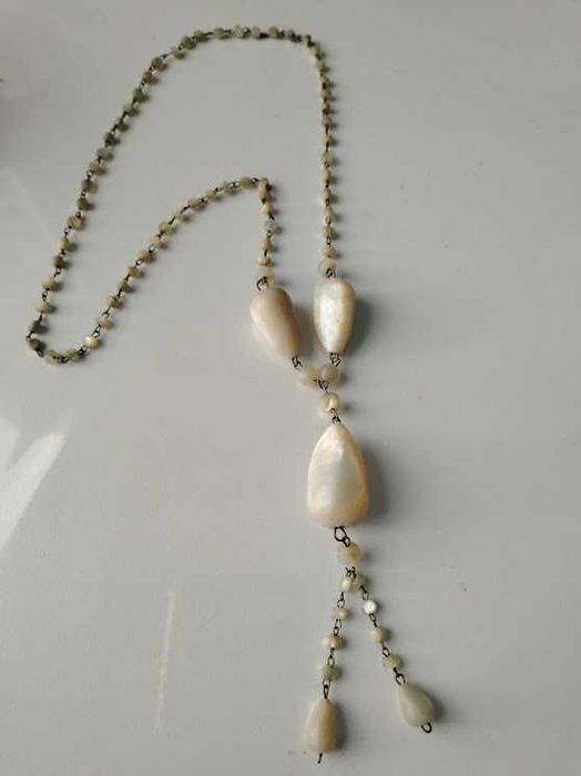 Много стара огърлица от седеф-ръчна изработка