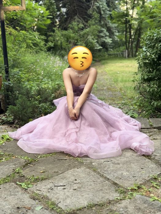 Бална рокля, цвят пепел от рози