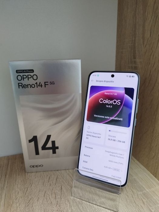 Telefon Oppo Reno 14F 256 GB Blue, Cod 125783