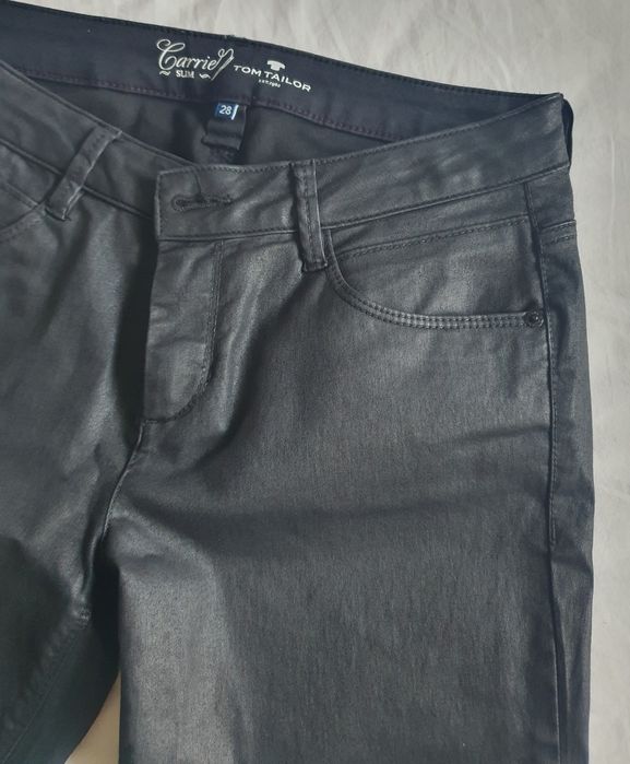 Blugi Tom Tailor Noi  - Carrie Slim Stretch Black Coated - mărimea 38
