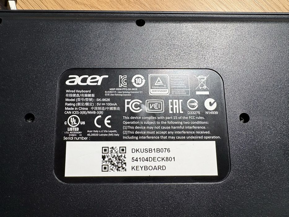 Tastatura Acer cu USB