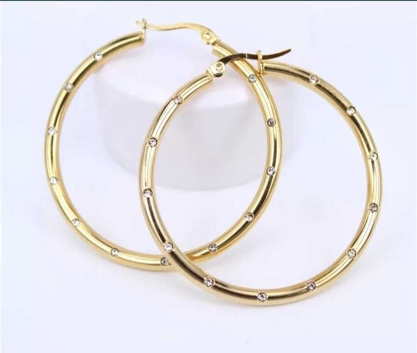 Медицинска стомана, нераждаема , обеци и колие, синджир