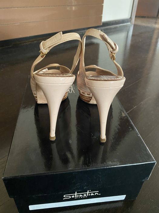 Pantofi superbi Sebastian piele lacuita 37