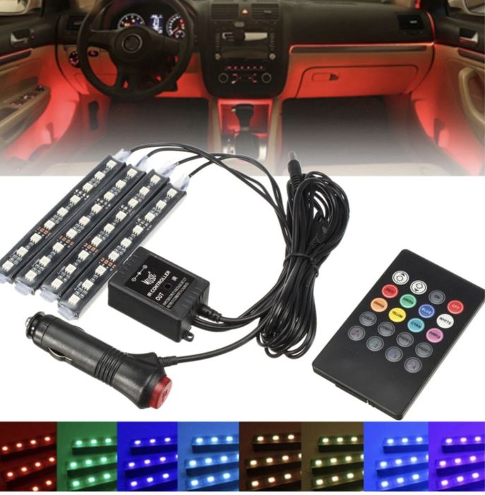 LED ленти за вътрешно осветление на кола