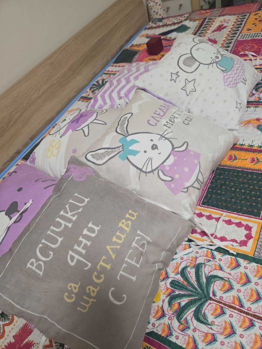 Обиколник за кошара, сет от 6 бр. плюшени възглавнички