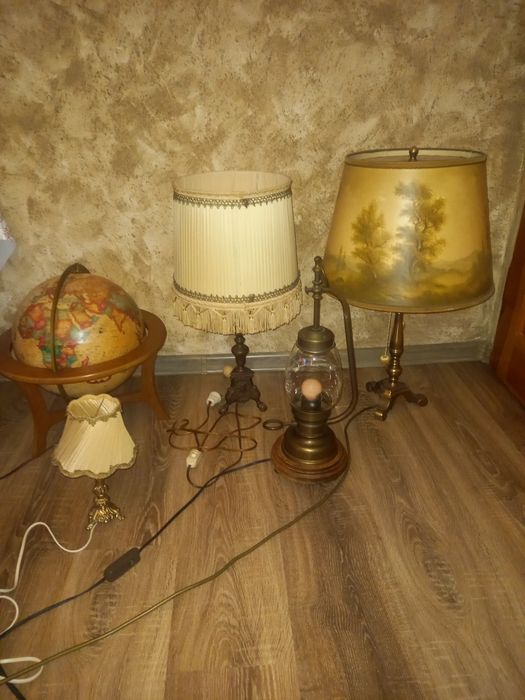 Бароков аплик и полилей настолни лампи
