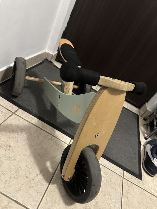 Tricicleta 2 in 1 Kinderfeets Tiny Tot Plus Silver Sage