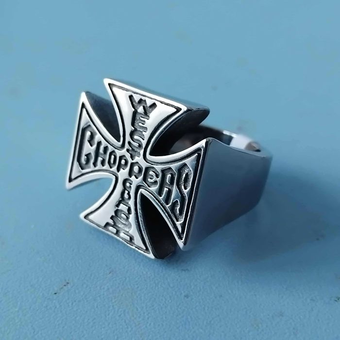 Мъжки рокерски пръстени от стомана