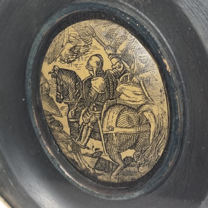 Tablou vintage medalion cavaler medieval – plastic termoformat