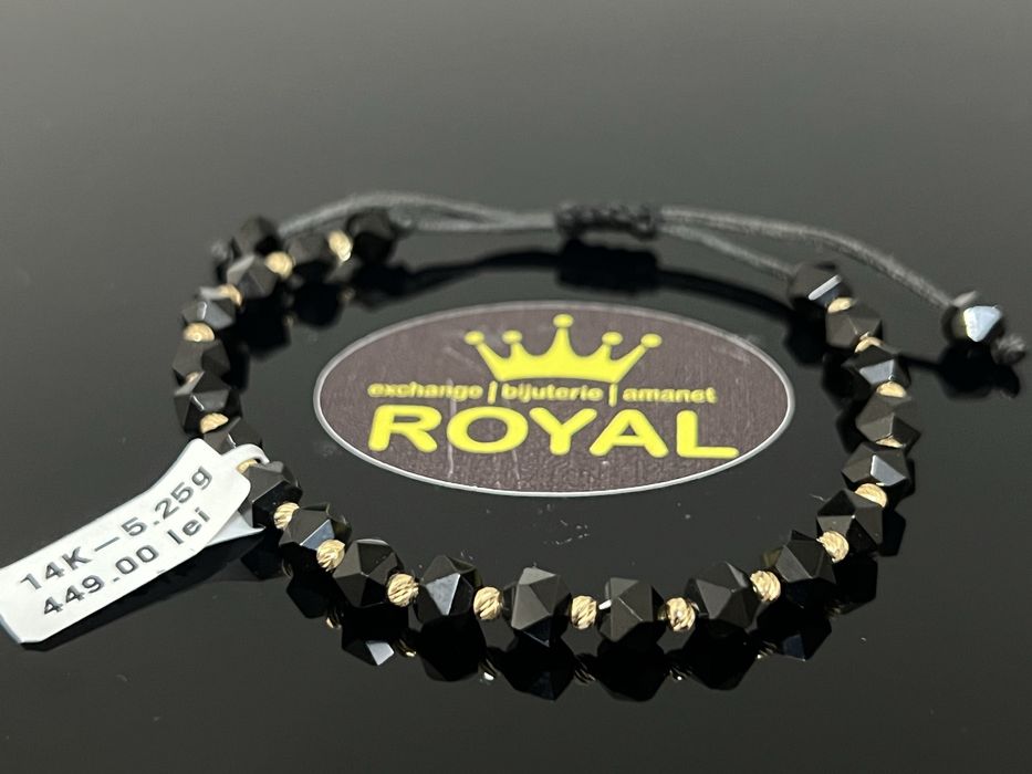 Bijuteria Royal CB: Bratara cu snur aur 14k 5,25gr