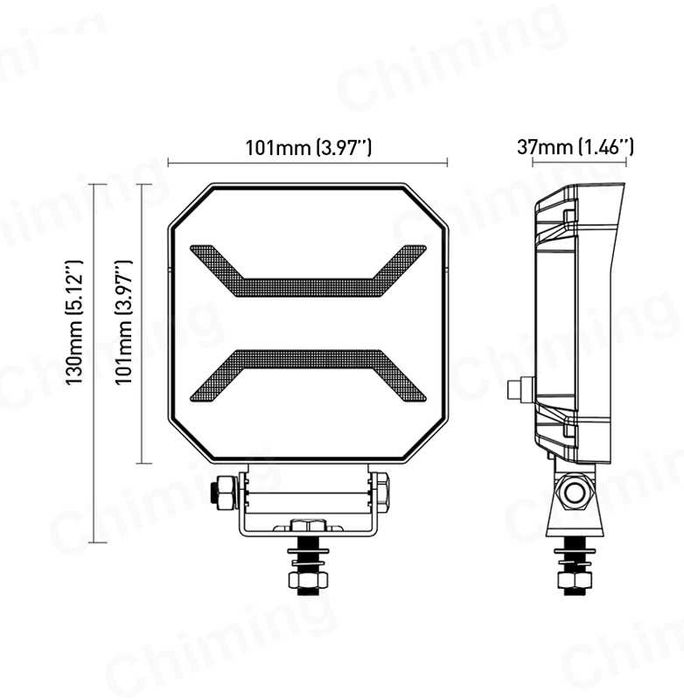 Халоген Диоден 10диода 30W + Габарит-0996