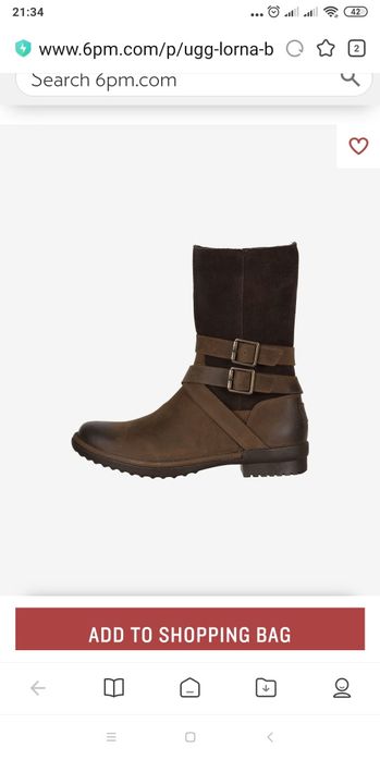 Ugg 34-35 теплые сапоги