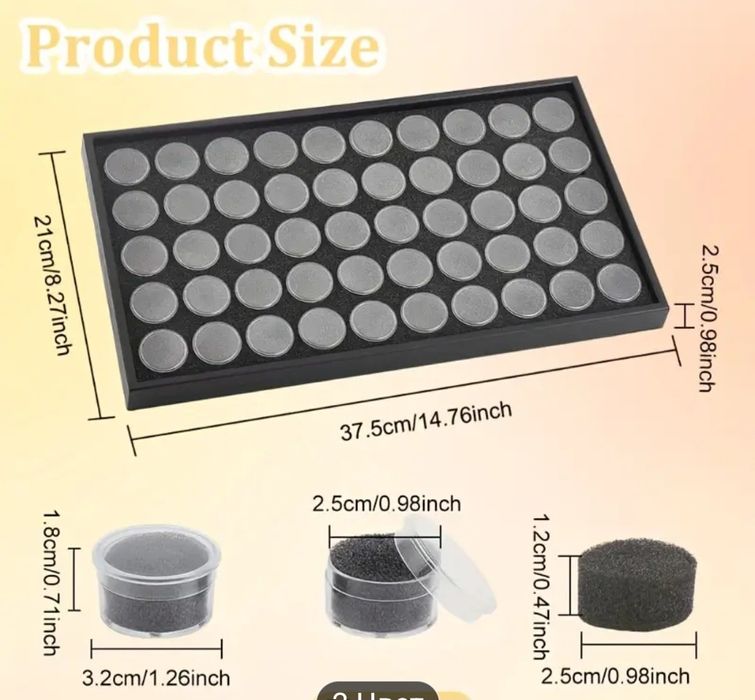 Органайзер бокс для страз, паеток